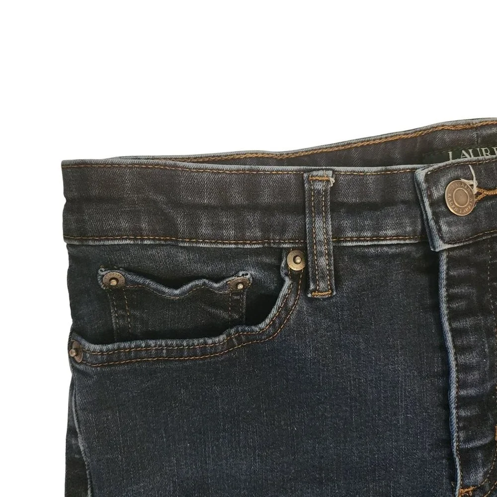 Lauren Ralph Lauren Size 10 Jeans Dark Wash - Picture 16 of 16